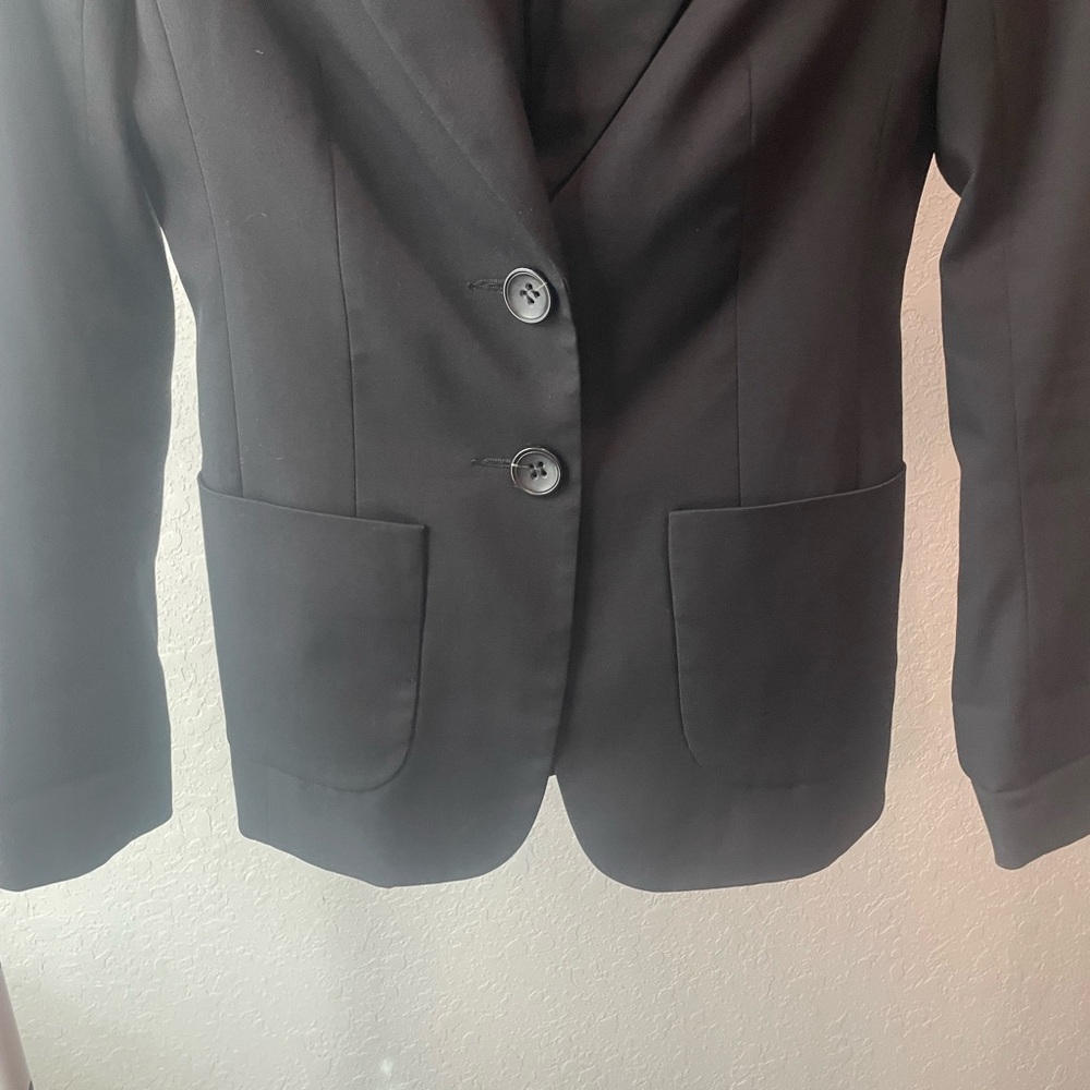 Bebe Classic Black 2 Button Suit Jacket - Picture 3 of 6